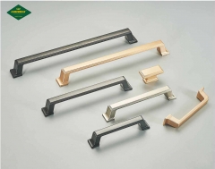 Factory direct sale zinc alloy modern cabinet handle American solid drawer wardrobe door handle furniture hardware