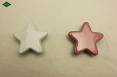 Star shaped ceramic knob, high quality hardware decoration knob.